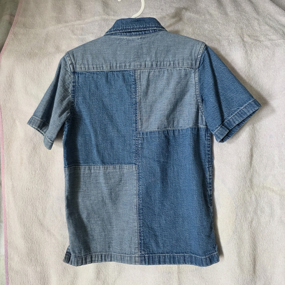 ๐ Patchwork Denim Shirt - Picture 3 of 6